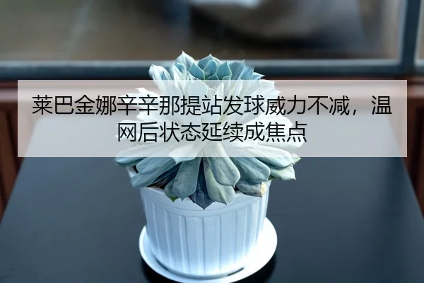 莱巴金娜辛辛那提站发球威力不减，温网后状态延续成焦点